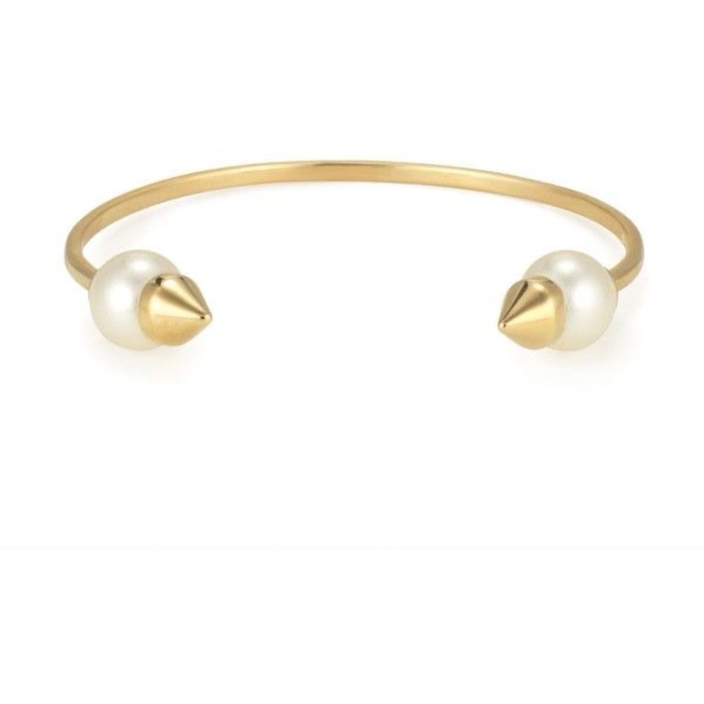 Stella & Dot pearl spike cuff bracelet